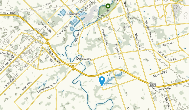 Delaware, Ontario Map