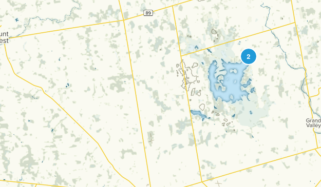 East Luther Grand Valley, Ontario Map