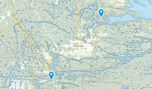 French River Rivière Des Français, Ontario Map