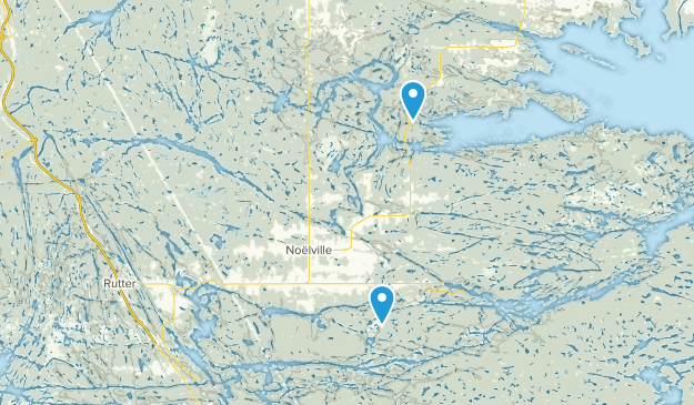 French River Rivière Des Français, Ontario Map