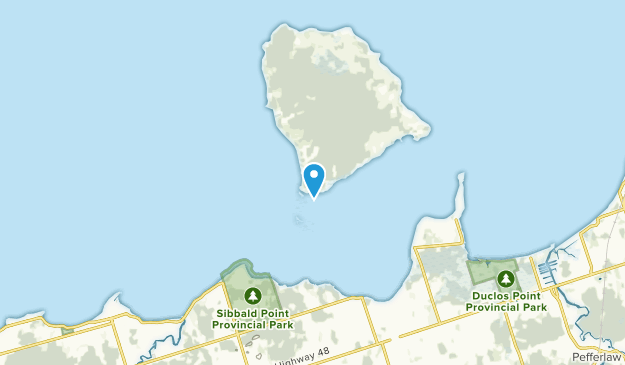 Georgina Island, Ontario Map