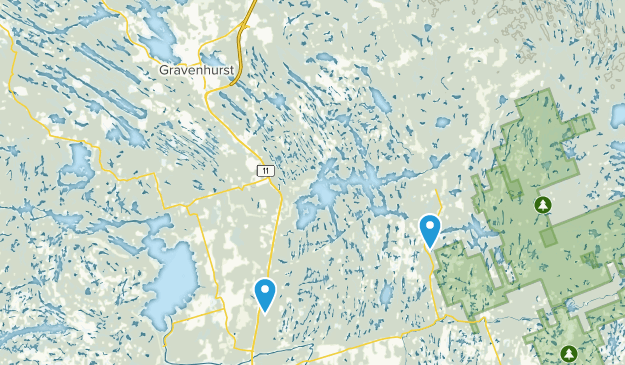 Gravenhurst, Ontario Map