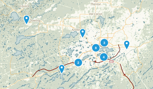 Greater Sudbury, Ontario Map