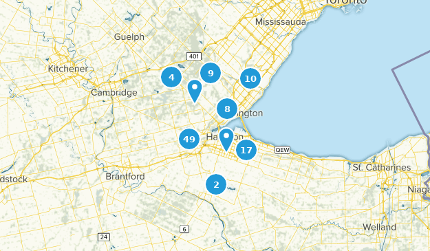 Hamilton, Ontario Map