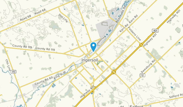 Ingersoll, Ontario Map