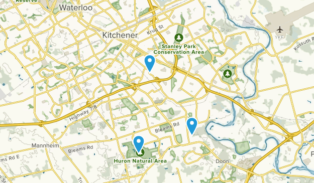 Kitchener, Ontario Map