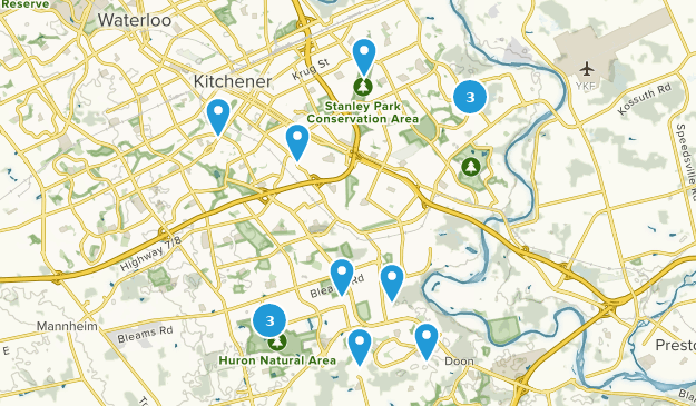 Kitchener, Ontario Map