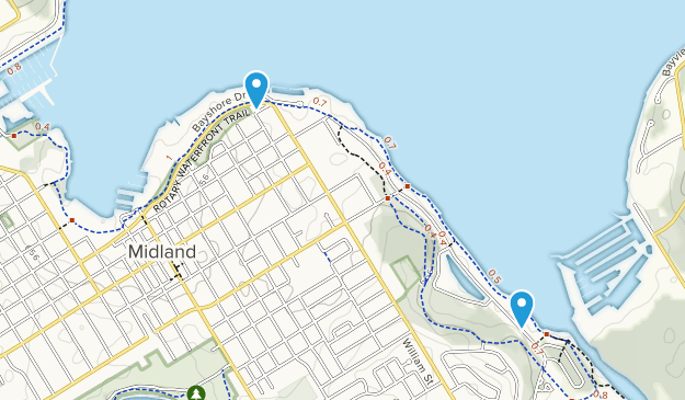 Midland, Ontario Map