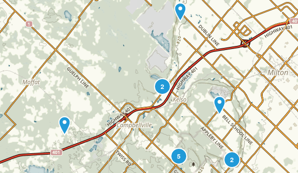 Milton, Ontario Map