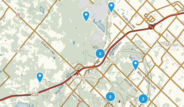 Milton, Ontario Map