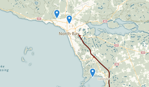 North Bay, Ontario Map