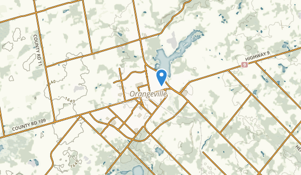 Orangeville, Ontario Map