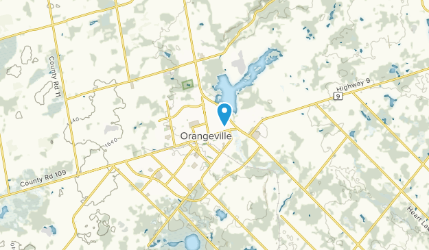 Orangeville, Ontario Map