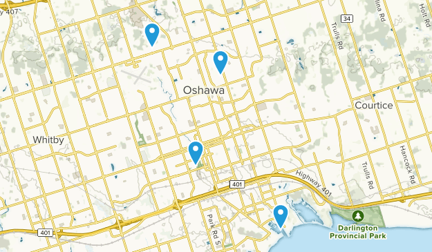 Oshawa, Ontario Map