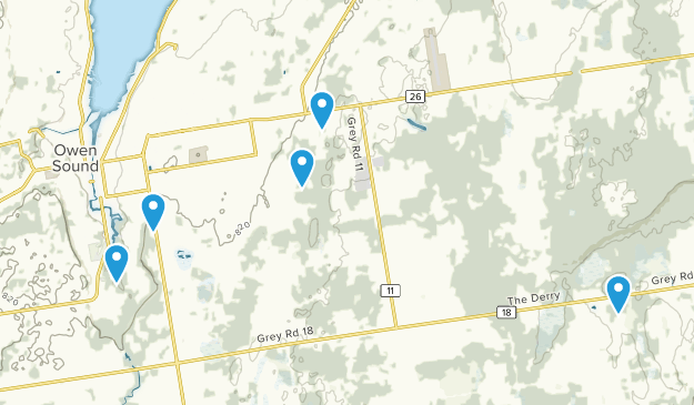 Owen Sound, Ontario Map