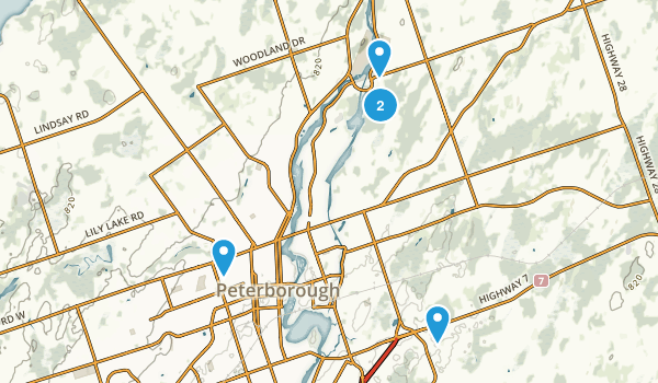 Peterborough, Ontario Map