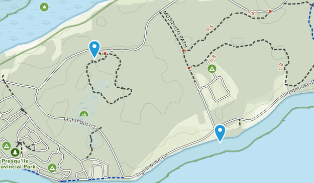 Presqu'ile Point, Ontario Map