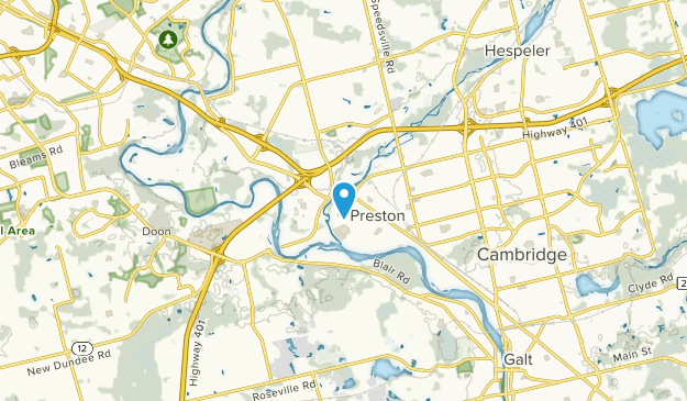 Preston, Ontario Map