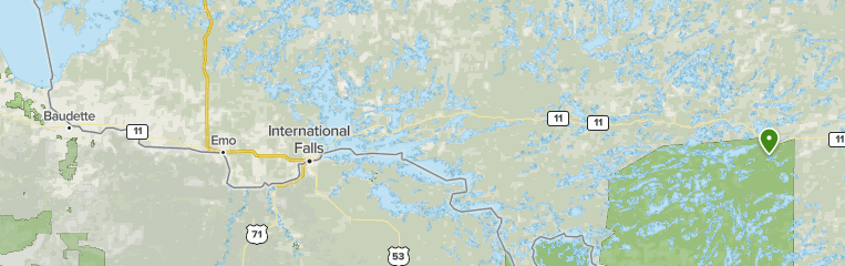 Rainy river ontario map