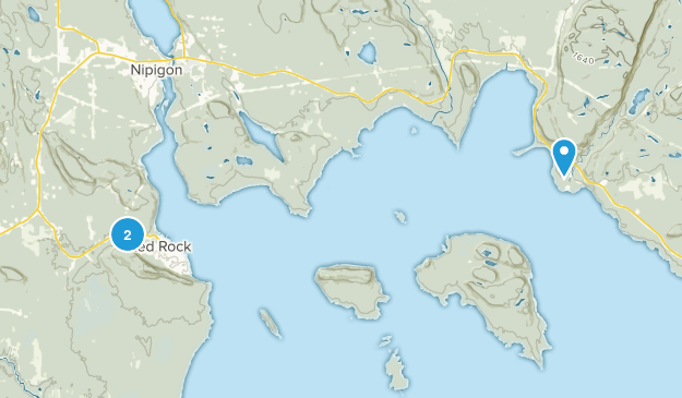 Red Rock, Ontario Map