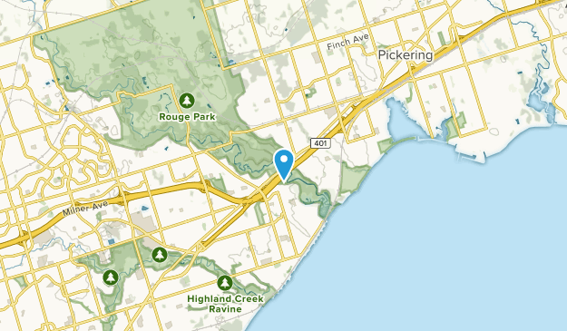Rouge Hill, Ontario Map