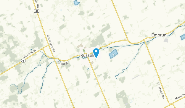 Russell, Ontario Map
