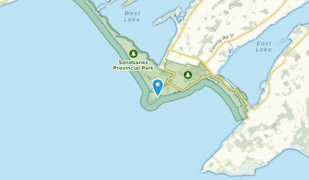 Sand Banks, Ontario Map