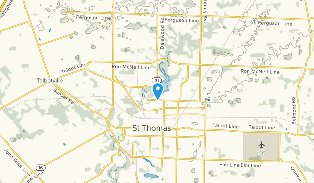 St Thomas, Ontario Map