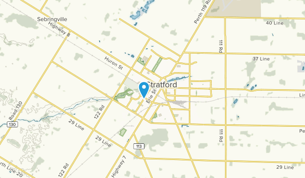 Stratford, Ontario Map