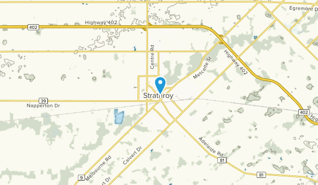 Strathroy, Ontario Map