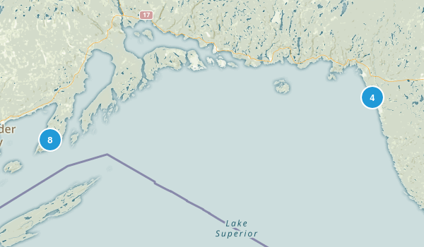 Thunder Bay District, Ontario Map