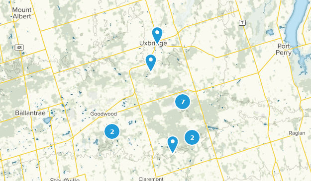 Uxbridge, Ontario Map
