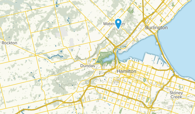 Map Of Waterdown Ontario Canada