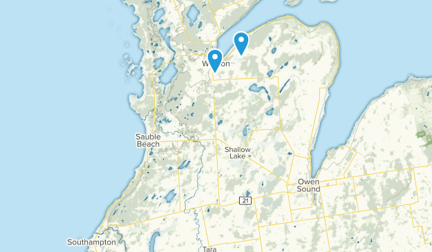 Wiarton, Ontario Map