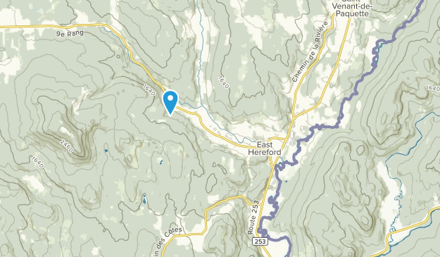 East Hereford, Quebec Map