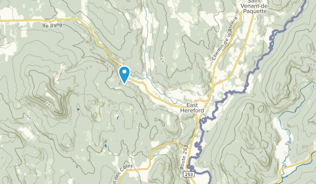 East Hereford, Québec Map