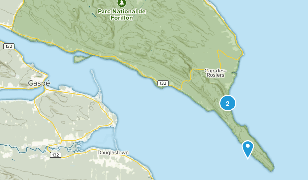 Gaspe, Quebec Map