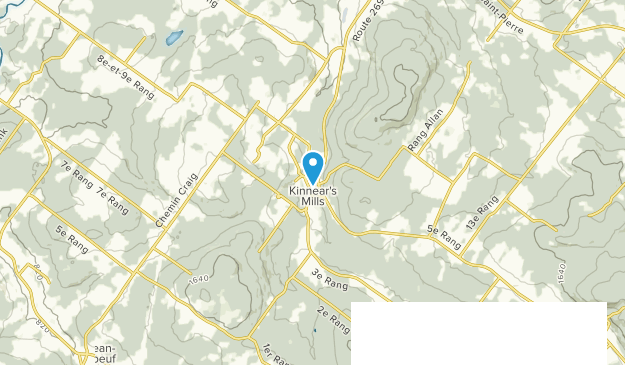 Kinnear's Mills, Québec Map