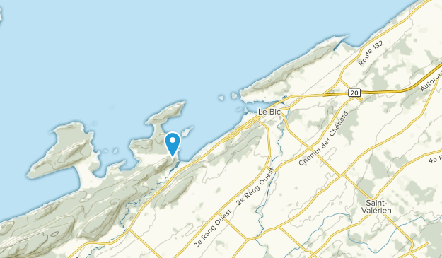 Le Bic, Quebec Map