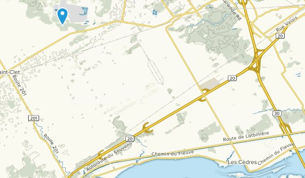 Les Cedres, Quebec Map