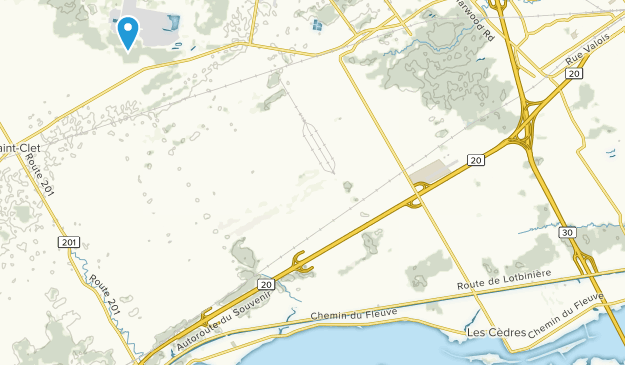 Les Cedres, Québec Map