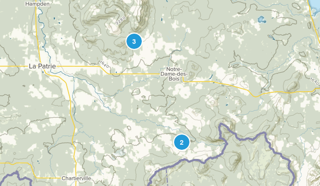 Notre-Dame-Des-Bois, Quebec Map