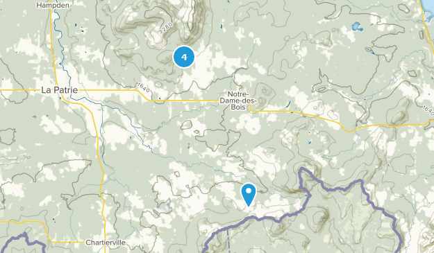 Notre-Dame-Des-Bois, Québec Map