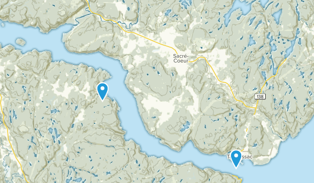 Sacré-Coeur, Québec Map