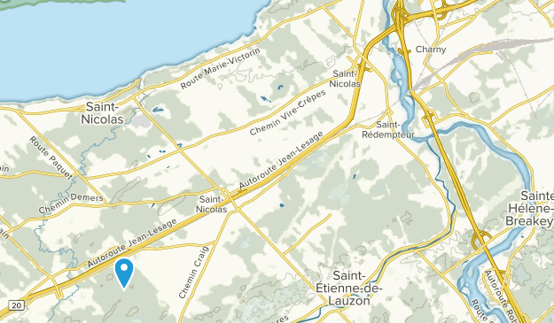 Saint-Etienne-de-Lauzon, Quebec Map