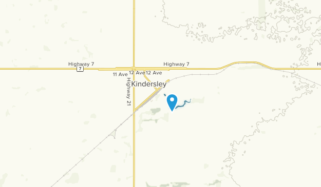 Kindersley, Saskatchewan Map