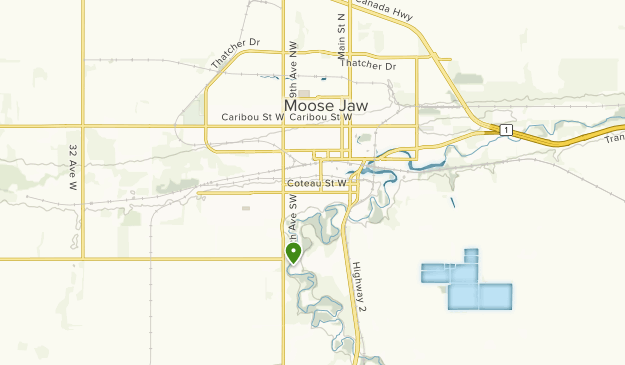 Trails near Moose Jaw, Saskatchewan