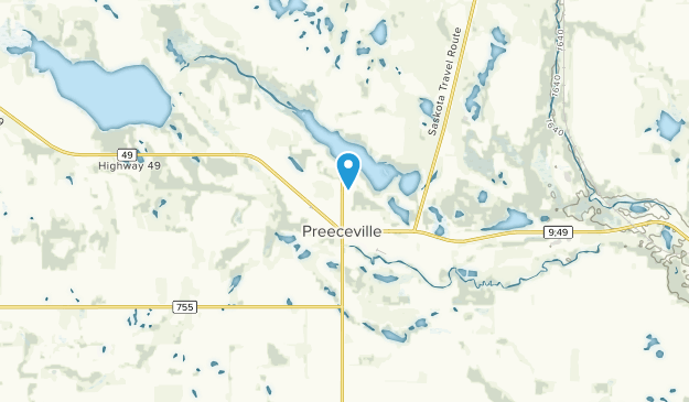 Preeceville, Saskatchewan Map