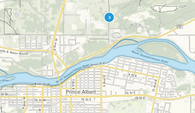 Prince Albert, Saskatchewan Map
