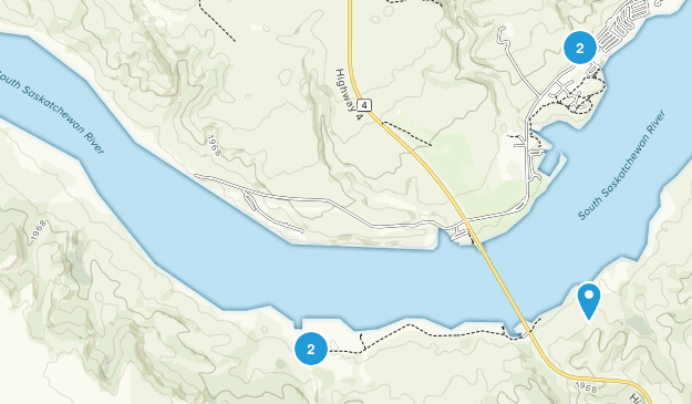 Saskatchewan Landing Provincial Park, Saskatchewan Map